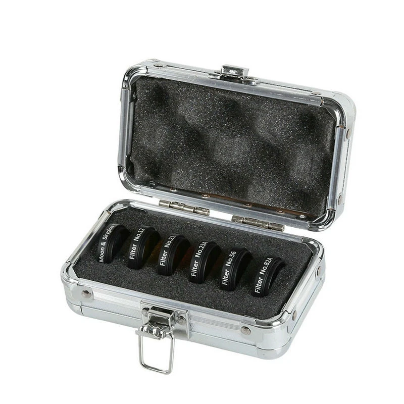 1,25 zoll Farbe Astro Filter Set (6 Stück) für Astronomische Teleskope Augenlinse Planeten Nebula Filter SkyGlow