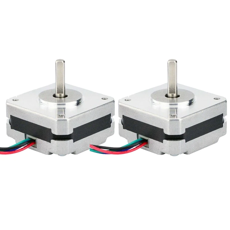 2Pcs 17Hs08-1004S 4-Lead Nema 17 Stepper Motor 20mm 1A 13Ncm(18.4Oz.In) 42 Motor Nema17 Stepper for Diy 3D Printer Cnc Xyz