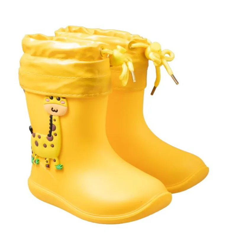 Kids Rain Boots Toddler Girl Rainboots Classic Waterproof Children\'s Shoes PVC Rubber Boots Kids Baby Water Shoes Boy Rain Boots