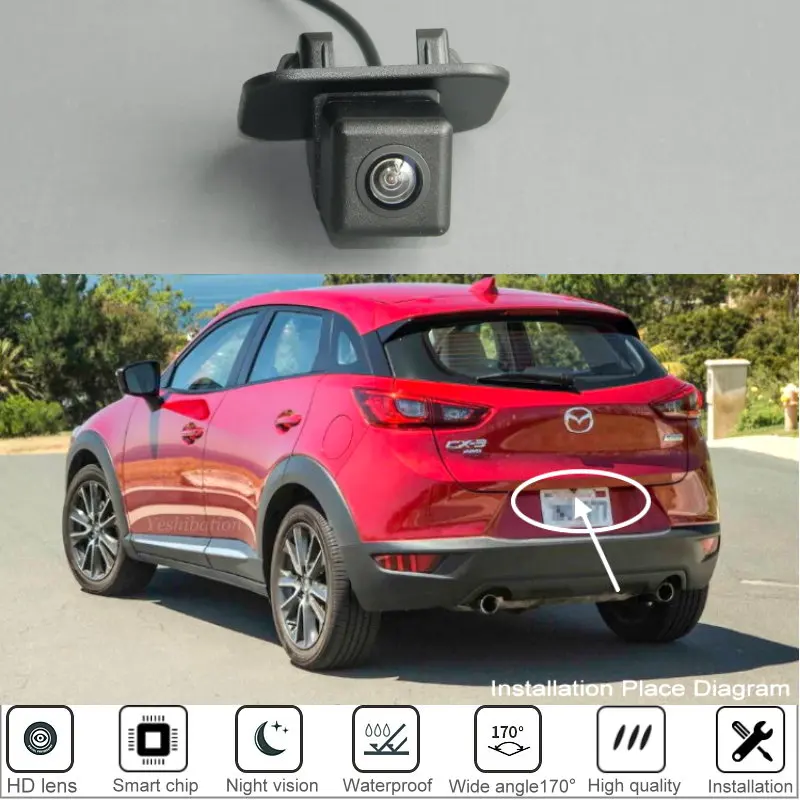 

Reversing Camera For Mazda CX-3 CX3 CX 3 KD 2016 to Present High Quality HD CCD Car Rear View BackUp Reverse Parking Camera