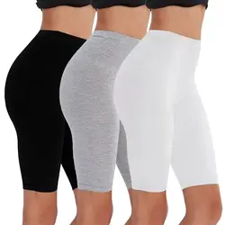 2pcs/3pcs Pack Eco-Friendly Viscose Spandex Legging Shorts For Woman Fitness Active Wear Very Soft Comfortable M30181