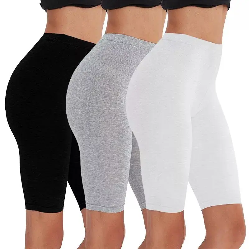 2pcs/3pcs Pack Eco-Friendly Viscose Spandex Bike Shorts For Woman Fitness Active Wear Very Soft Comfortable  M30181