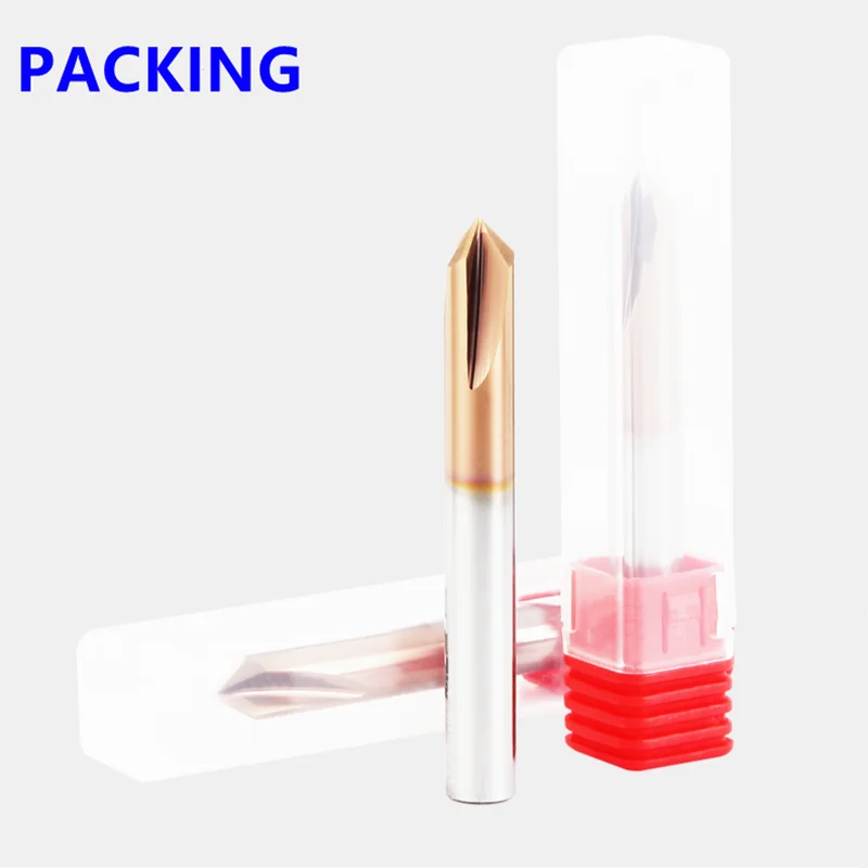 Chamfer Tools cnc Milling Cutter Carbide Corner Router Bit Chamfering End Mill Deburring Edges V Grove 90 Degree 3 Flutes