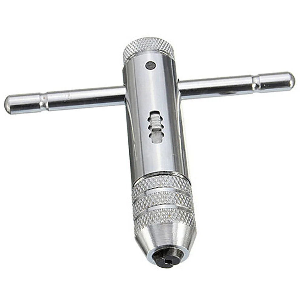 Adjustable M3-M8 T-Handle Ratchet Tap Wrench Machinist Tool Screw Thread Plug Tap Machinist Tool