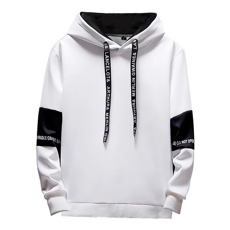 Mens Hoodies Long Sleeve Casual Printing Letter Hooded Sweatshirt New Spring Hip Hop Pullover Sports Top Mens Sweatpants