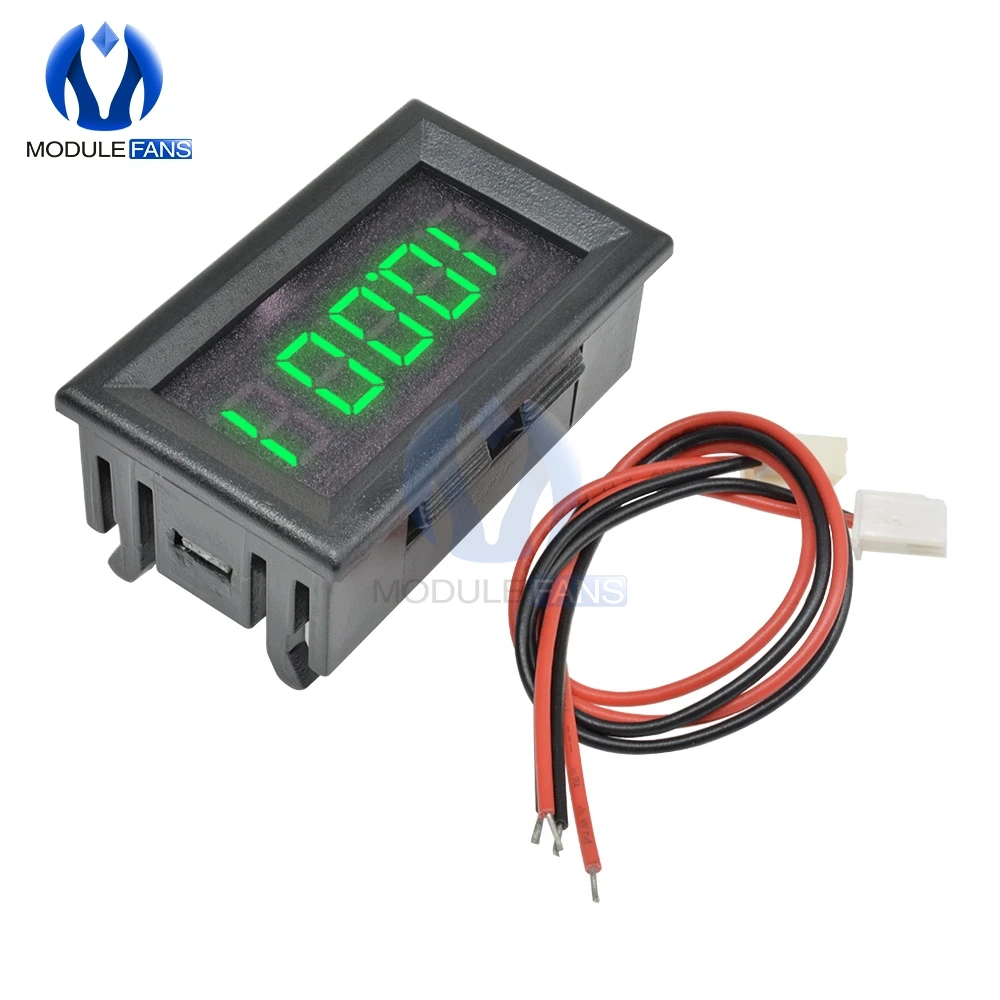 Mini Rot/Blau/Gelb/Grün 0,36 Zoll 5-stellige digitale LED-Anzeigebuis Präzisions-Digitalvoltmeter Spannungsmesser Panel 0,36 Zoll – Detail 9