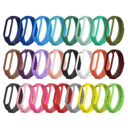 Outdoor Pedometer Wristband Strap For Xiaomi Mi Band 5 Waterproof Silicone Sport Fitness Watch Replace Wrist Bracelet Strap 2023