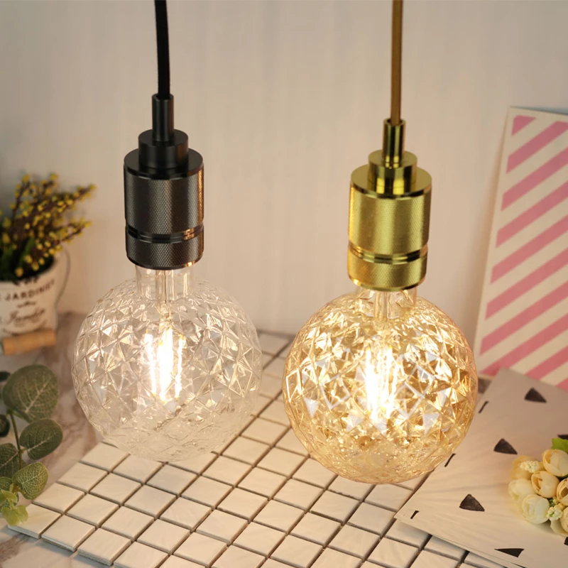 G125 Inner Pineapple Bulb LED Filament Bulb Retro Decoration Lamp 220V 4W E27 2700K Warm White Edison Bulb Ann Led E27