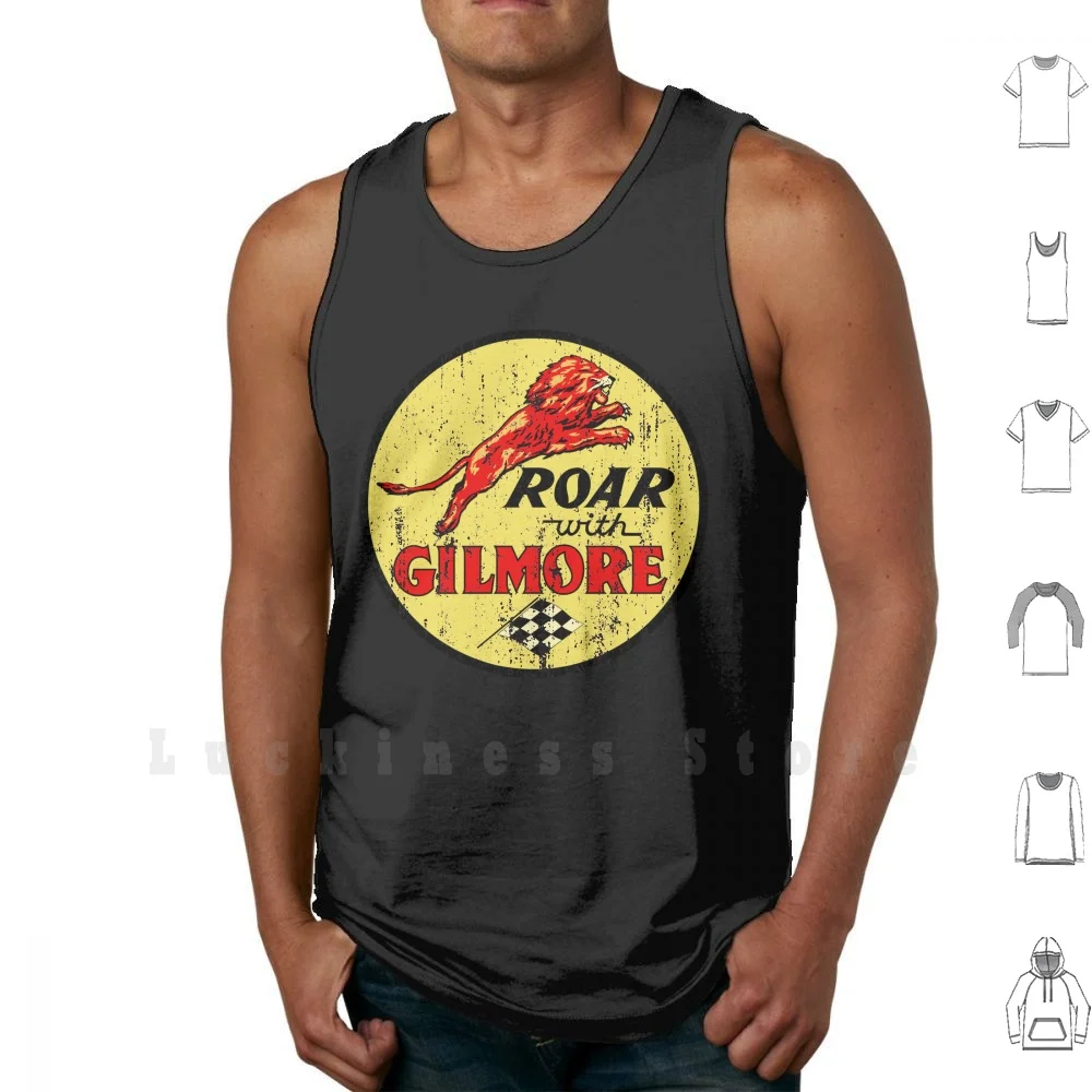 Roar With Gilmore Classic Gasoline Vest Big Size 100% Cotton Mopar Mopar Or No Car Plymouth Chrysler Desoto Hemi Muscle Car