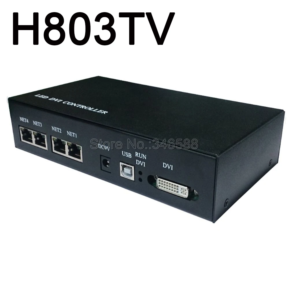 controle mestre para tv h803tv com suporte para 400000 pixels controle de transmissao ao vivo dmx spi computador ou dvi para tela led 01