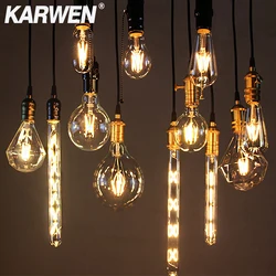 Retro Vintage LED Edison Lamp Bulb E27 E14 LED Filament light 220V 8W 6W 4W 2W Vintage Candle Light Ampoule Incandescent Bulb