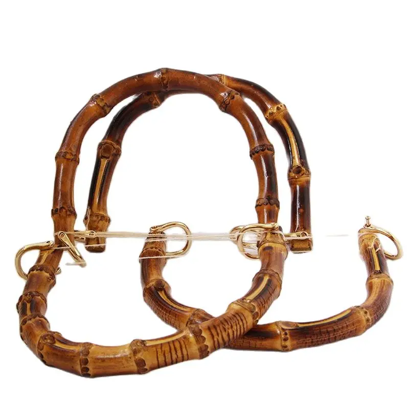 

18*14cm Bamboo Purse Frame Bag Handle Accessories Bag Strap Wholesale Chains Sac Belt Bamboo Purse Handle China Factory Clasp