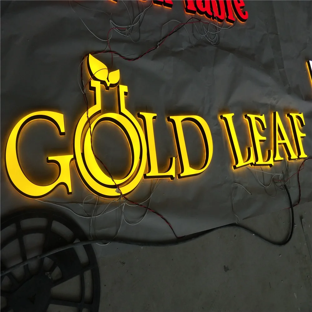 

Custom made mini acrylic led illuminated letters, luminous led channel letters signs, frontlit&backlit acrylic store signs