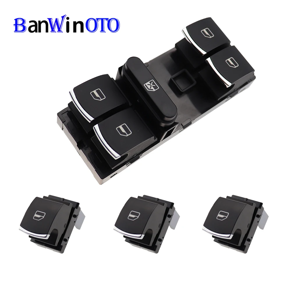 1Set Electric Power Master Window Switch Button For VW Jetta Tiguan Golf GT MK5 MK6 Rabbit Passat B6 CC Seat Leon MK2 5ND959857