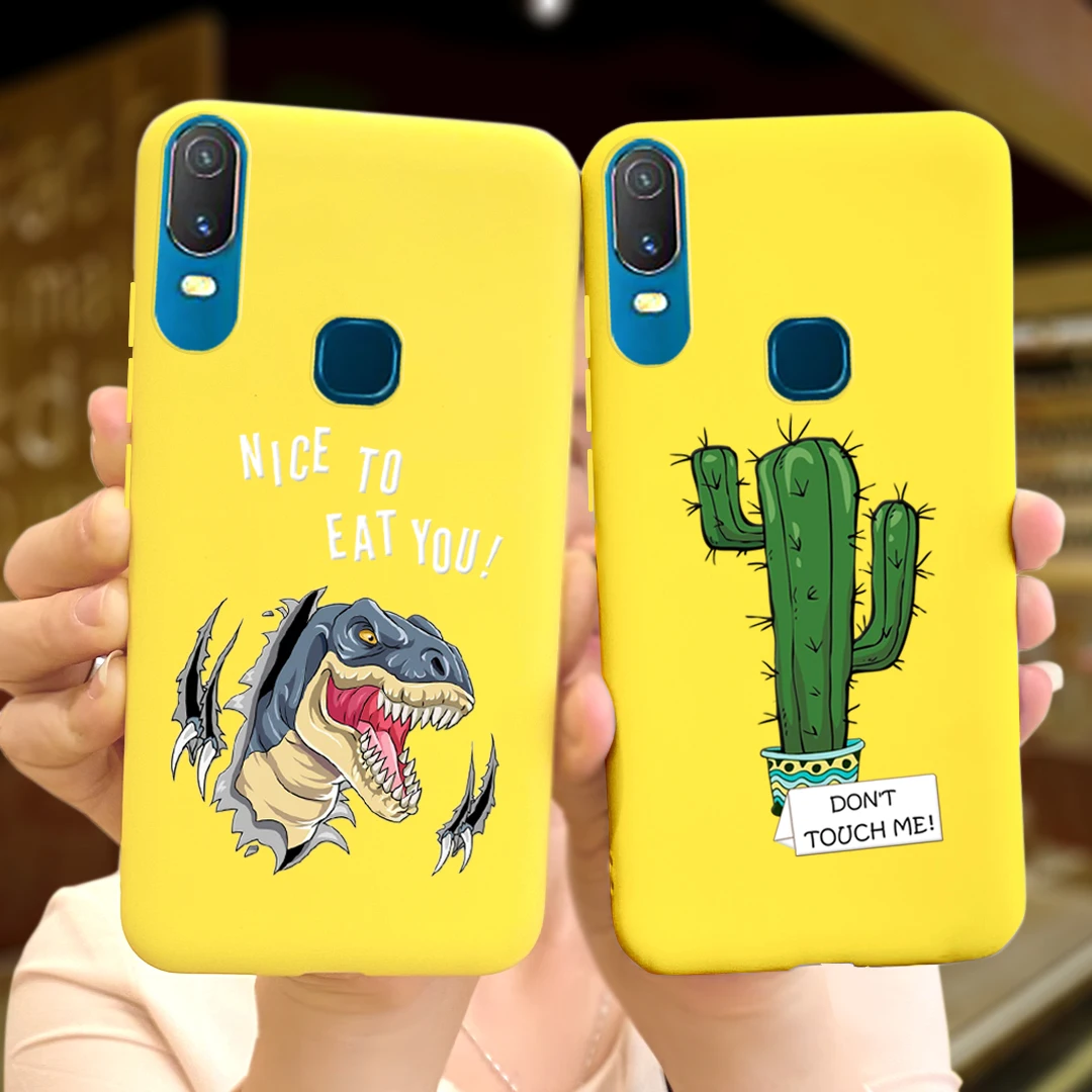 الهاتف جراب لهاتف VIVO Y11 حالة 2019 Y 11 1906 1906_20 عودة غطاء سيليكون المعكرون لينة TPU كوكه ل فيفو Y11 2019 الوفير قذيفة