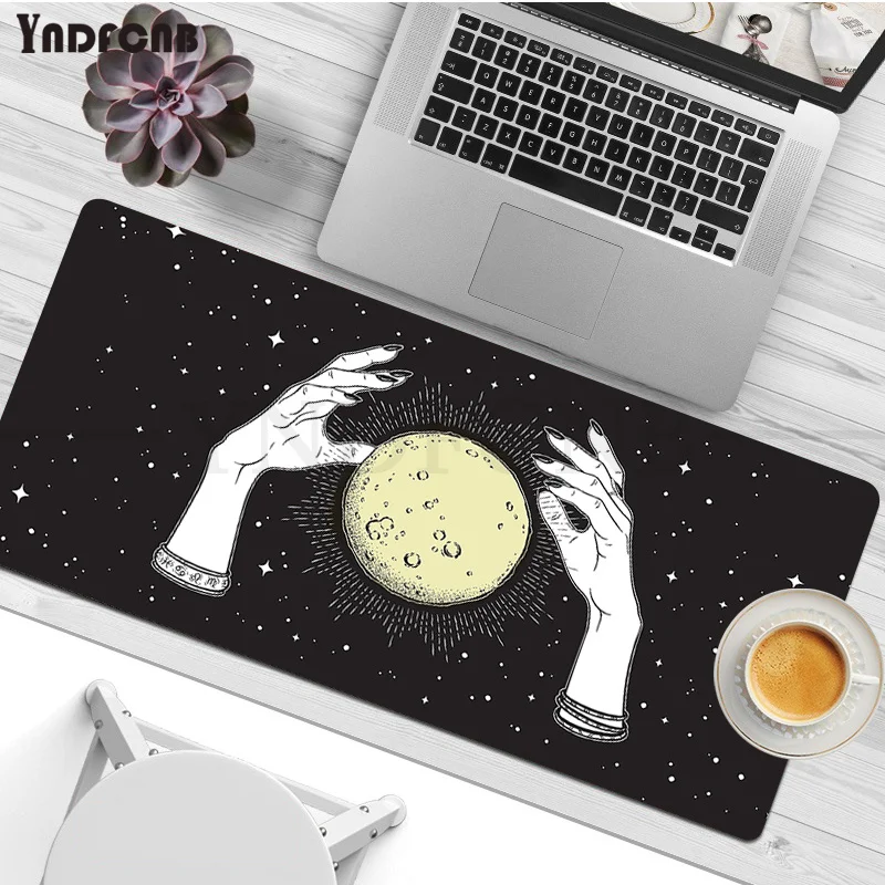 Bruxas Moon Tarot Mouse Pad, Rubber Gaming Mousepad, Mousepad para Overwatch, CS Go, World of warcraft, tamanho grande