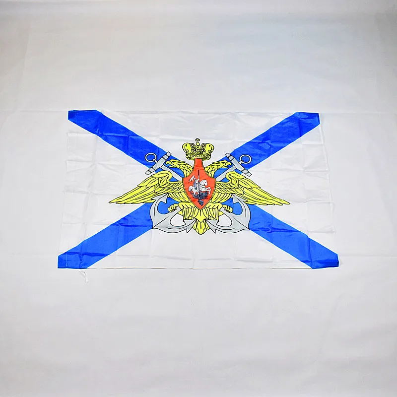 Russian navy flag 87*135cm  Fleet of the Russian Federation Военно-Морс  кой Флот Российской Федерации знамя