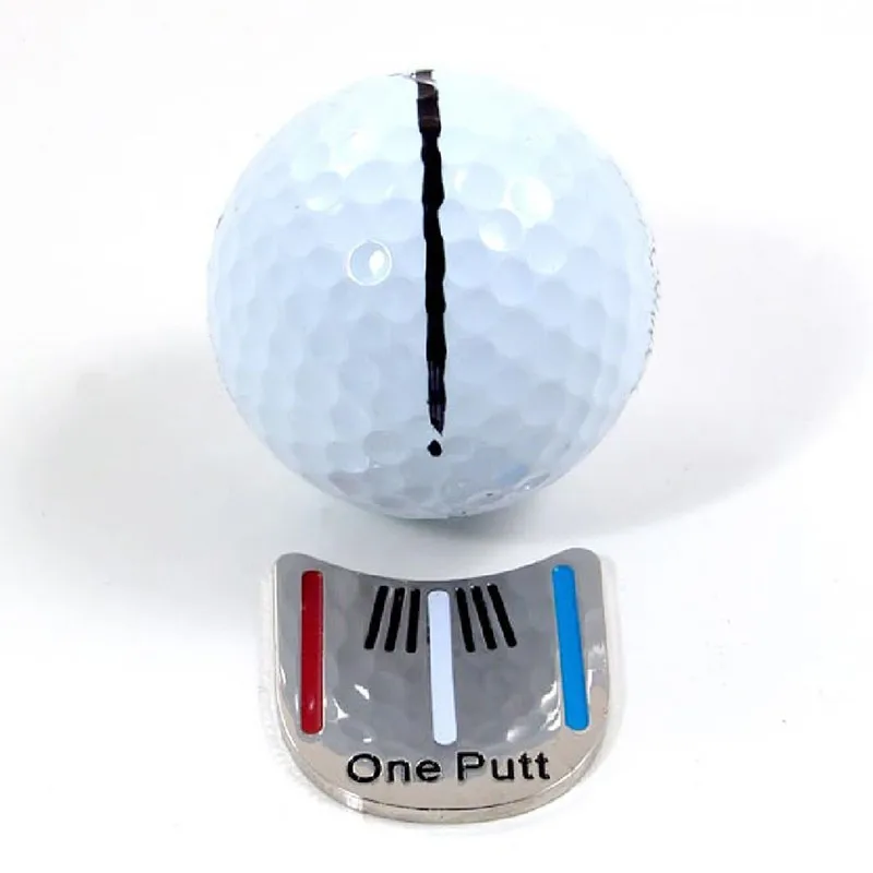 Een Putt Golf Putting Alignment Gericht Tool Ball Marker Clip Met Magnetische Verzending Drop Hoed O8L1