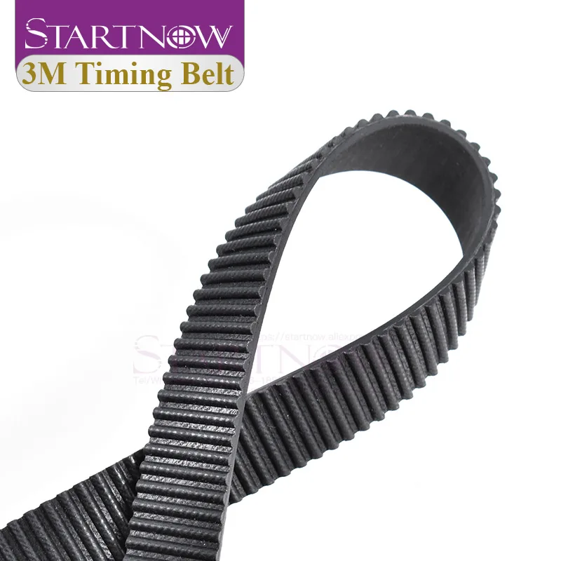 Startnow 3M High Quality Rubber Open-Ended Transmission Synchronous Belts For CO2 Machine HTD 3M Pitch Timing Belt Width 10 20
