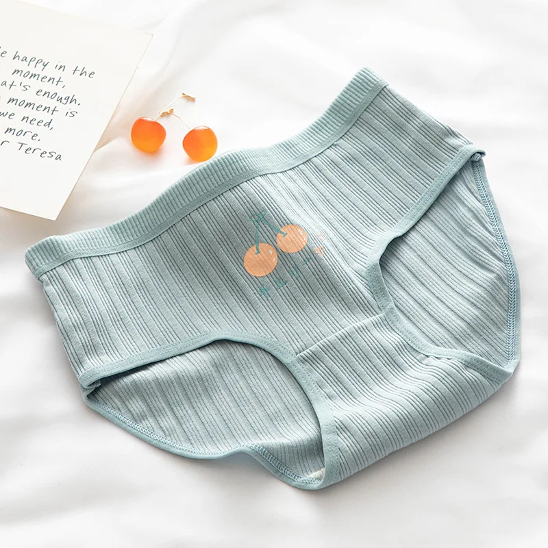 Ropa interior de algodón para mujer, bragas de hilo Sexy, moda suave y cómoda, calzoncillos de cintura media sin costuras, lencería femenina