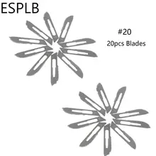 Stainless Steel Engraving Knife Blades 20 pcs #4