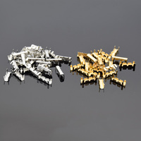 100pcs 453 U-shaped tab cold inserts Docking connector line pressing button quick connect terminal wiring 0.5 to1.5 square  mm2