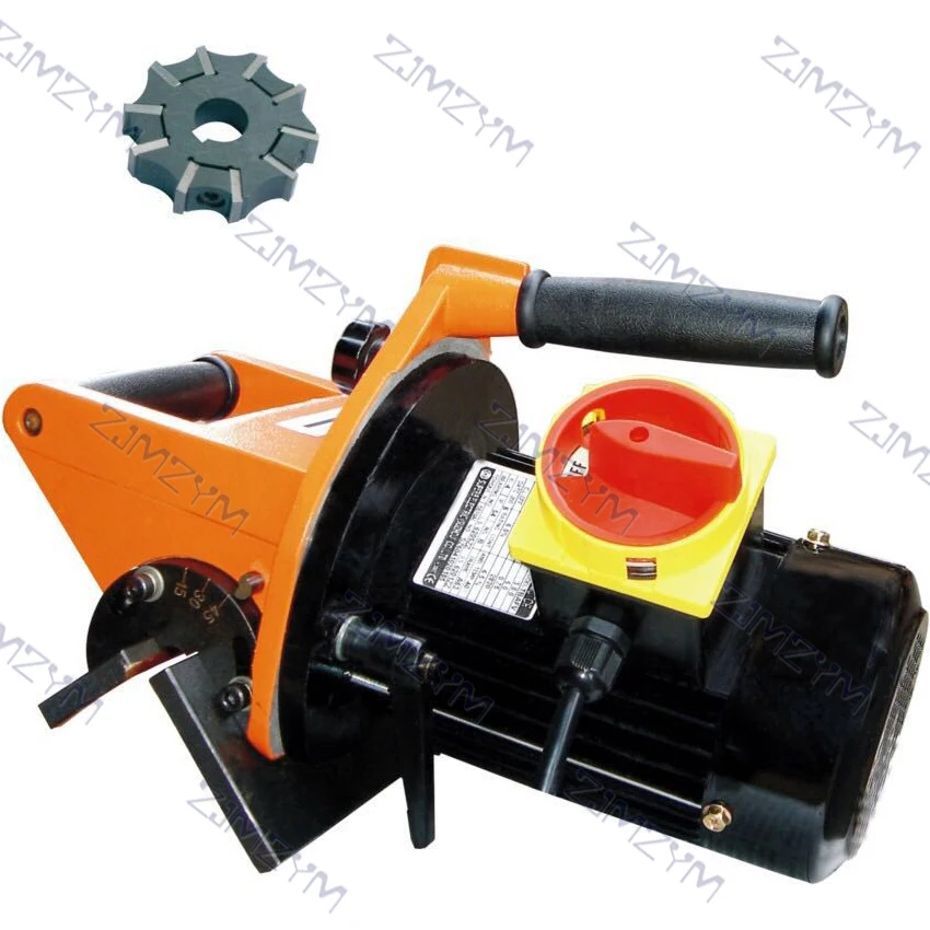 XBS-200G potente máquina de biselado portátil de 750W 0-6mm fuerza herramientas de achaflanado 15-45 grados Mould Side fresadora 220V/380V