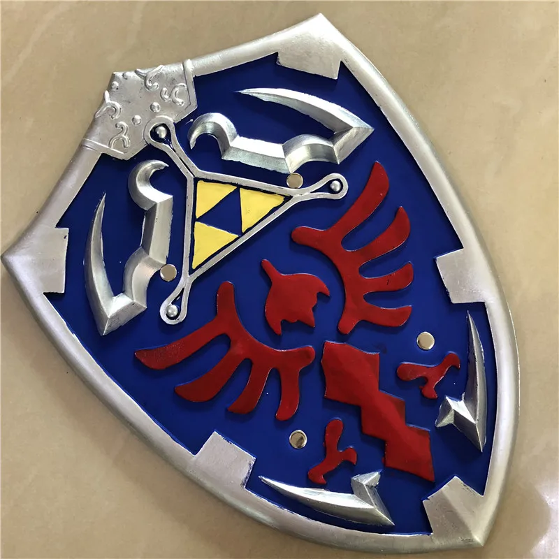 1:1 Game The Skyward Shield Link Cosplay Blue Shield Weapon Role Play Action Model Safe PU Children Toy Prop Halloween