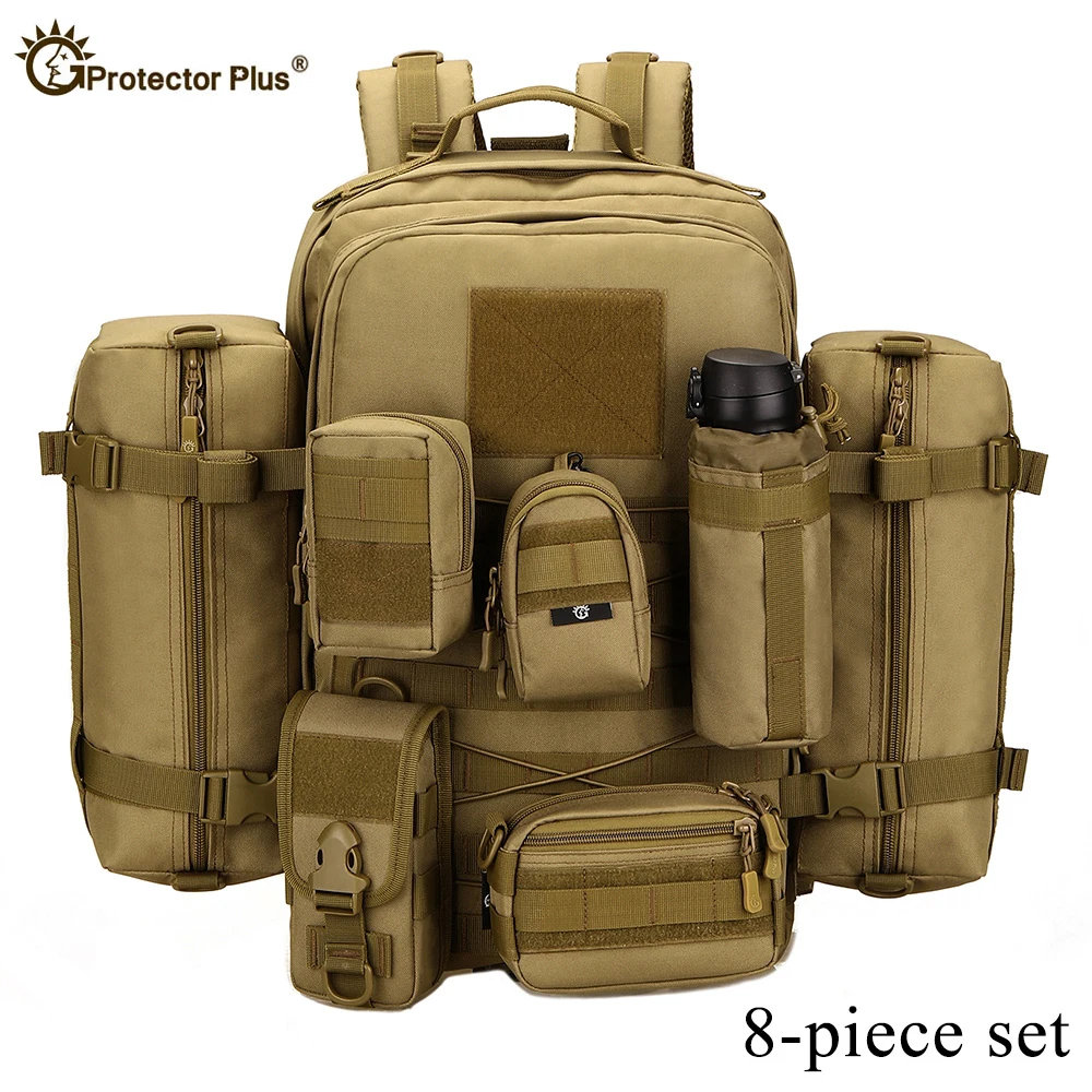 Waterproof Outdoor Backpack for Camping, Climbing, Mountaineering, Hiking, Molle Sport Bag, Equipment Knapsack, 45L, New