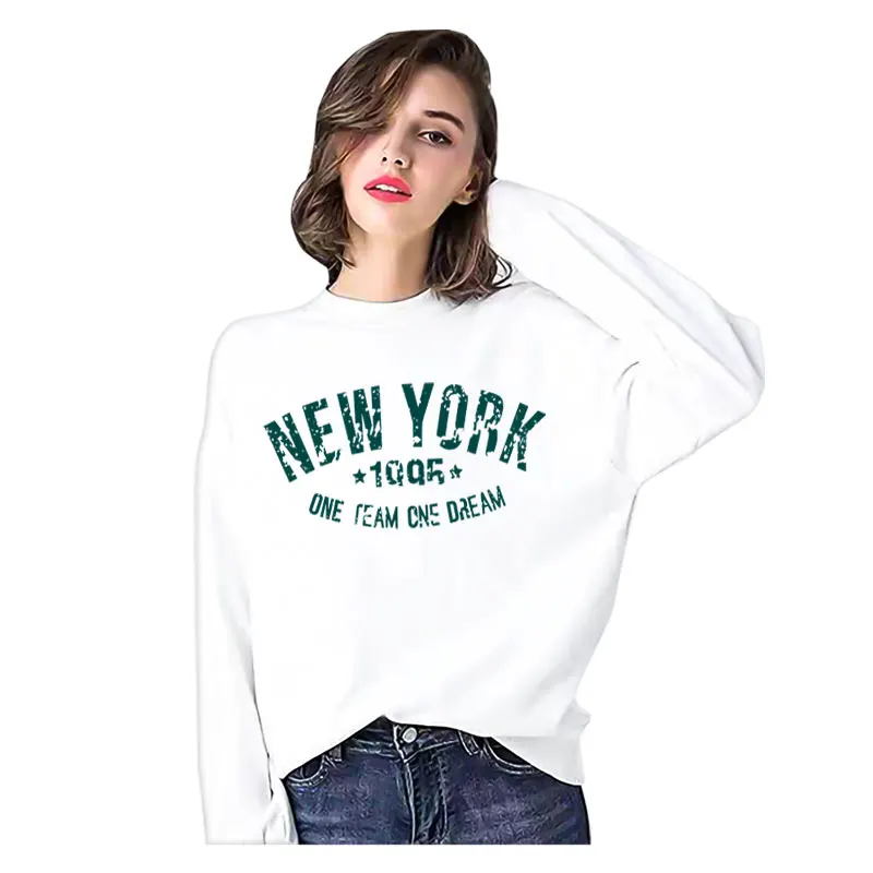 NEW YORK Letters Heat Transfer Vinyl Thermo-stickers On Clothes Black White Patch Iron-On Transfers For Clothing T-shirt Stripes