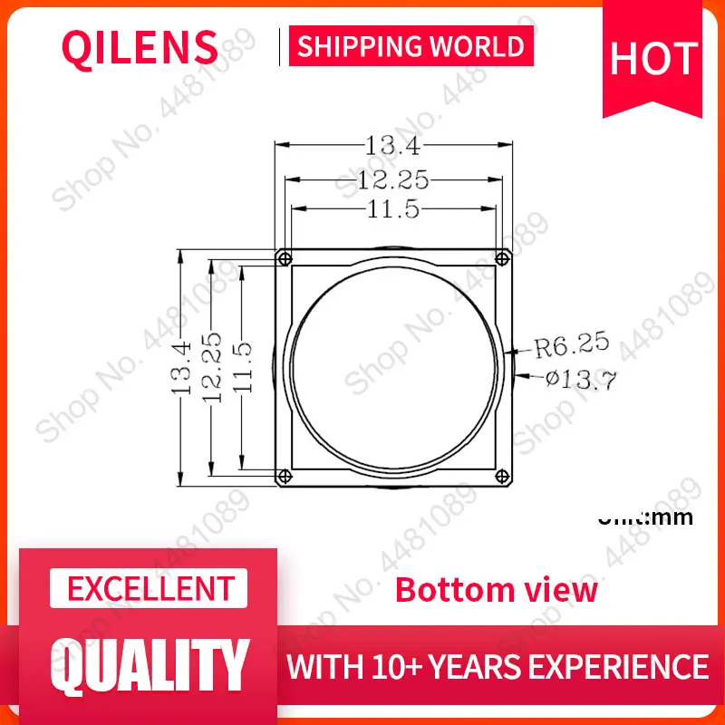 QILENS M12 supporto per obiettivo altezza 8.4mm supporto per telecamera CCTV connettore adattatore per scheda IP PCB con Pin a 4 posizioni