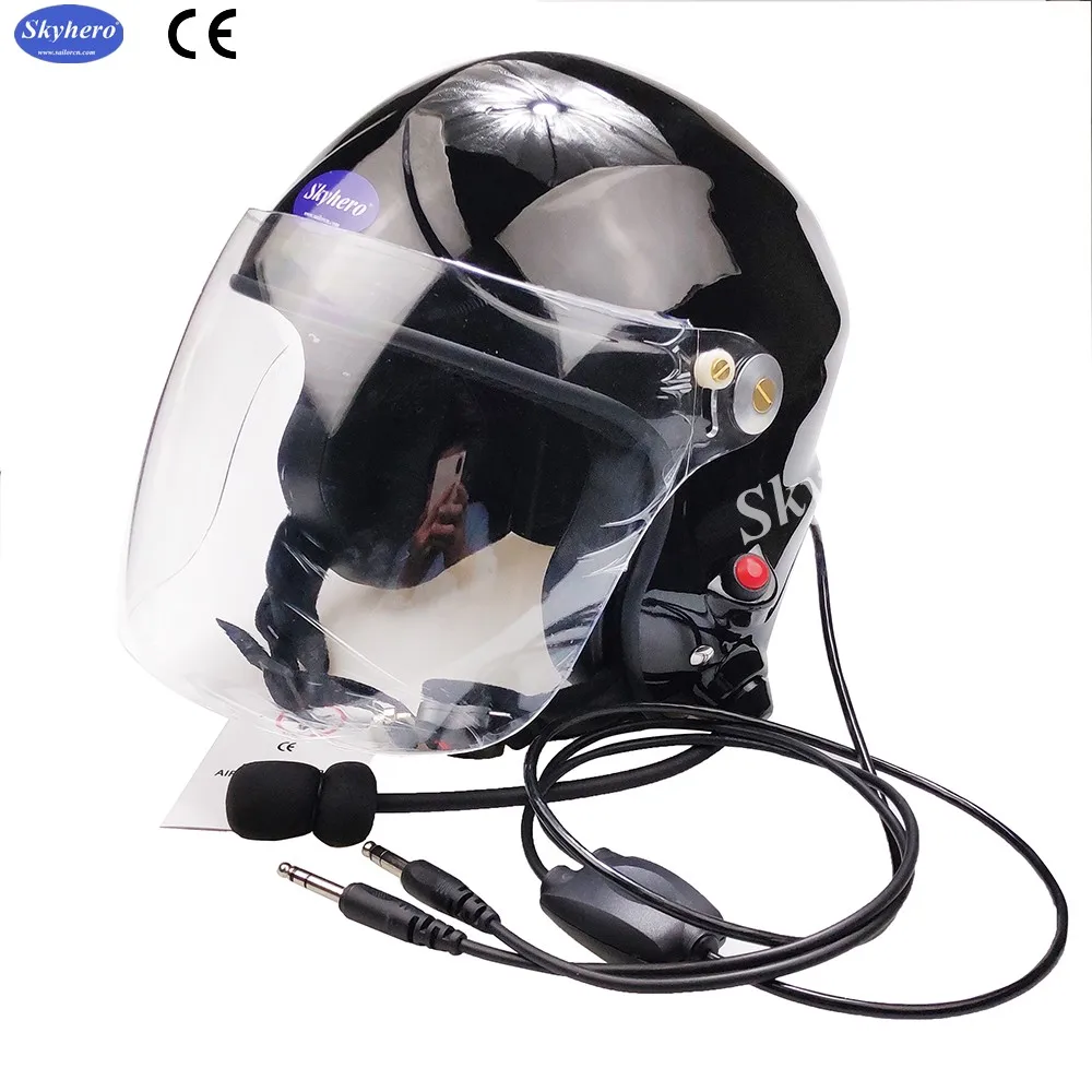 Noise Cancelling Paramotor Helmet Headset, Certified Powered Paragliding, 6.3, 5.2 GA Plug