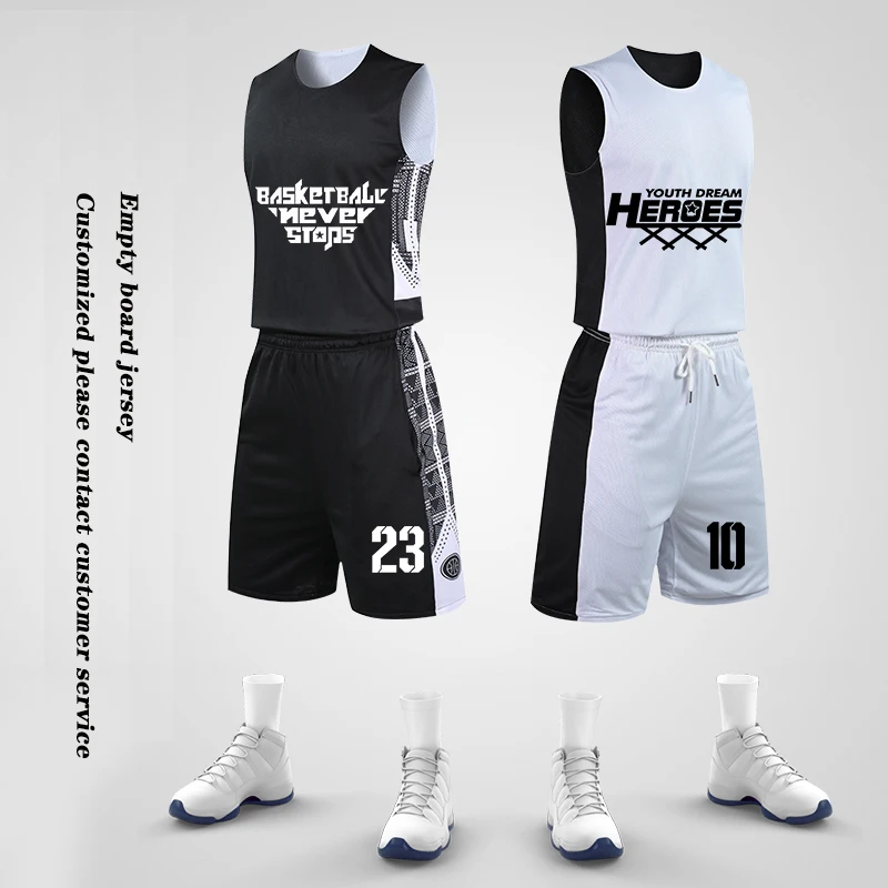 22 Styles Men\'s Double-sided Basketball Jerseys Custom LOGO Sleeveless Autumn Winter College Students Team Uniforms Fast Dry