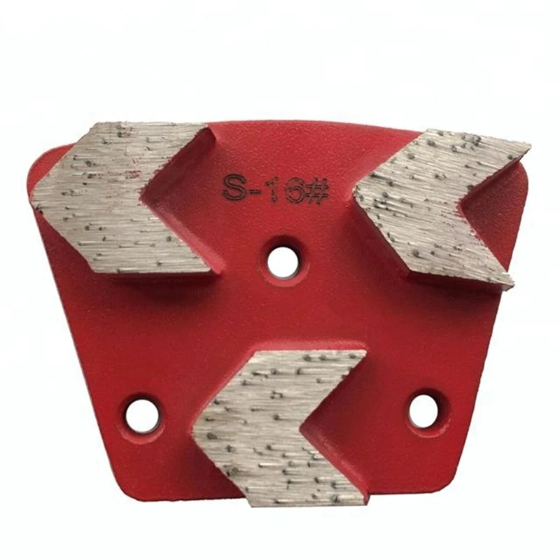 

ASL23 Blastrac Trapezoid Diamond Grinding Pads Concrete Grinding Disc with Three Arrow Segments for Concrete Stone Floor