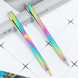 1-2 pcs Creative Multicolor Ballpoint Pen Business Metal Office Rotate Pens School Stationery Office Supplies