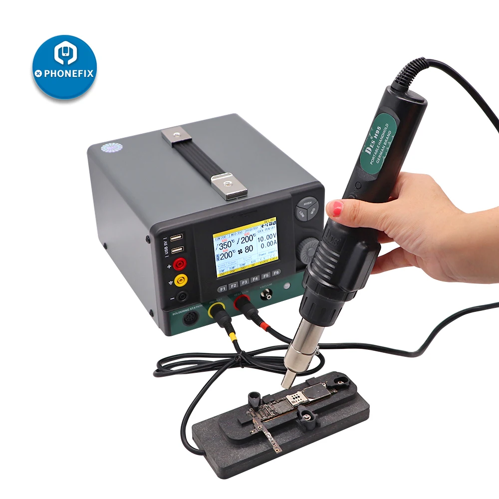 DES H95 5 IN 1 comprehensive rework Station preheat DC power station welding platform for Mobile phone motherboard solder repair