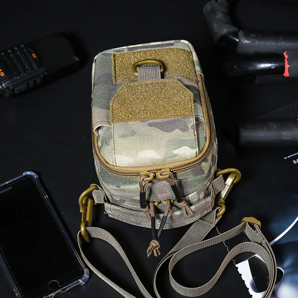 Outdoor Tactical Molle Backpacks Camping Bag Pouch Belt Waist Backpack Sport Running Pouch Travel Shoulder Crossbody Bags  X220D