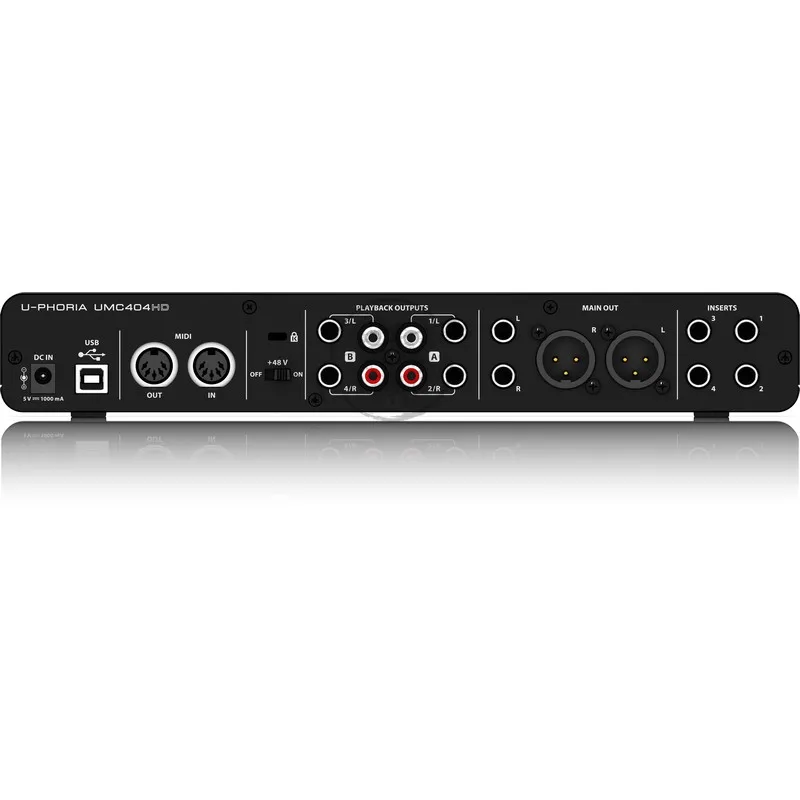 Behringer UMC404HD Audio Interface Sound Card Electric Guitar Live Recording External Sound Card