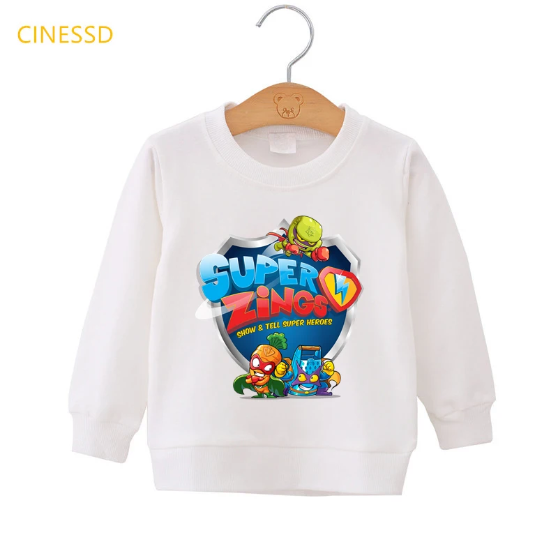 Winter Baby Boys Clothes Los Super Zings Series 6 Print Dibujos De SuperZings Kids Tops For Teens Children Sweatshirts Hoodies