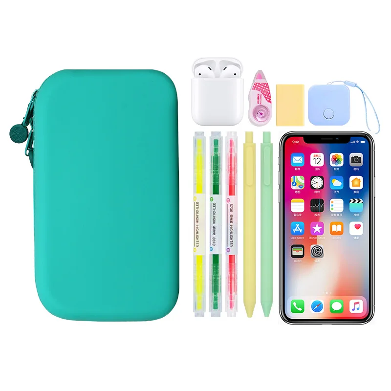 Pencil Case Silicone Lovely Simplicity Cosmetic Bag Pencil Case Stationery Box Storage Bag Creative DLY Pencil Case Candy Colors