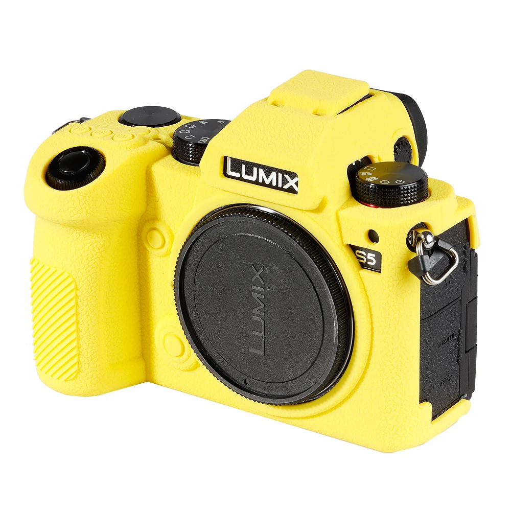 Lumix S5 카메라 가방 보호 커버에 대 한 고품질 부드러운 실리콘 고무 카메라 보호 바디 케이스 피부