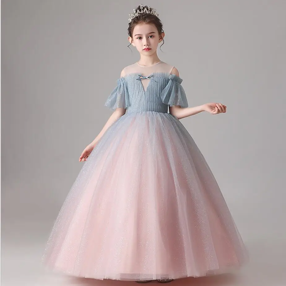 

Off Shoulder Chilldren Ball Gown First Holy Communion Dress Pageant Dress for Birthday Party Dress Beading Flower Girl Dresses