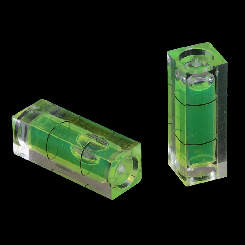 2 Piece 10*10*29 Mm Universal VIAL Square Bubble Spirit Level Tripod Measuring Camera