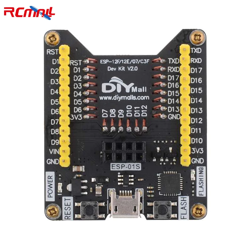 1/2/4Pcs ESP8266 ESP Burning Fixture Development Board Compatible with ESP-01S ESP-07 ESP-07S ESP-12E ESP-12F ESP-12S ESP-F