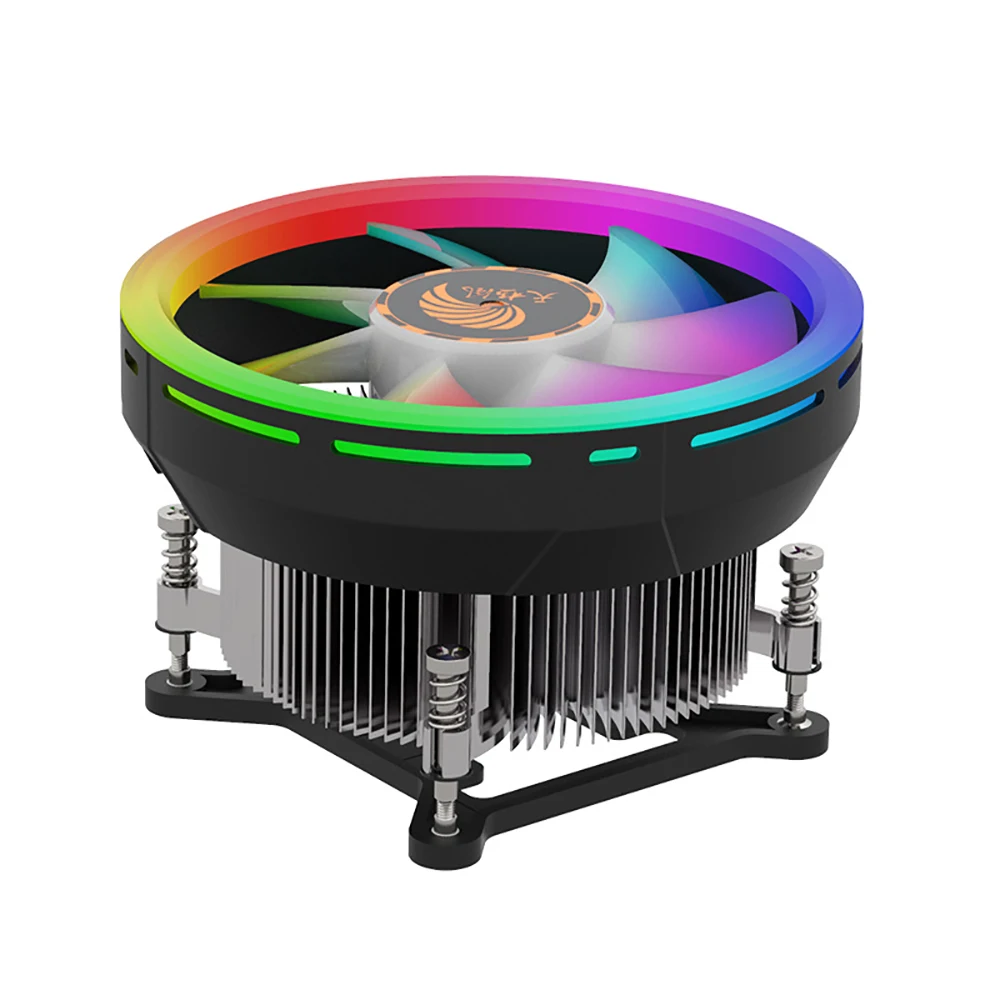 

12cm RGB CPU Cooler Radiator LED Colorful PC Computer Cooling Fan Aluminum Heat Sink for Intel AMD 75W Power Reduce Temperature