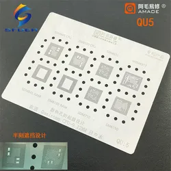 Amaoe qu5 para qualcomm cpu ram chip ic sdm710 sm6150 msm8917 sdm845 sm8150 sdm670 bga reballing stencil modelo