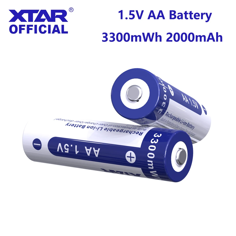 XTAR AA Üteg 1.5V 3300mwh Üteg újratölthető li-ion Ketrecek 4db