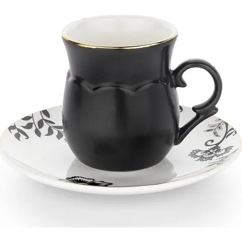 Coffee Cup Pad 6 Person-12 Piece Tea Coffee Cups Tea Coffee Sets Tea Coffee For Trophy Turkish Tea cup Set Glass