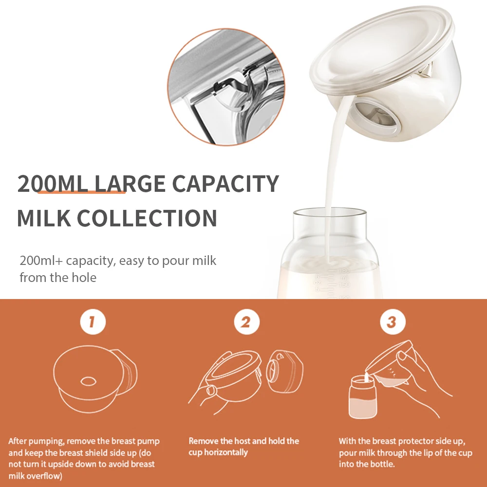 Double/Single Electric Breast Pump Hands-Free Invisible Portable Silent Breast Pump Milk Extractor Automatic Milker BPA free