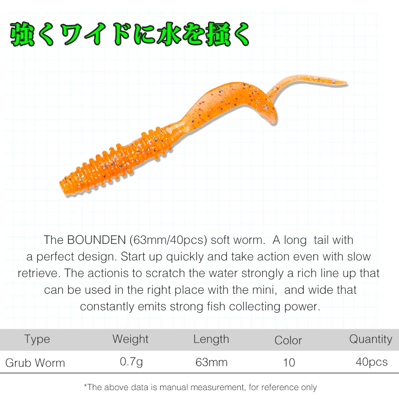 Tsurinoya Bounden 63mm Swimbait blando 0,7g – Para Bass y Pike - imagen 3